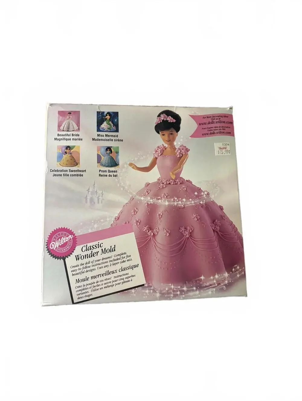 Vintage Wilton Classic Wonder Mold Doll Cake Pan Set with Doll Topper